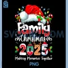 Family Christmas 2025 Funny PNG, Matching Xmas Squad Santa PNG