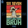 Bruh Raccoon PNG, 6 7 Dabbing Six Seven PNG