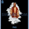 Jesus Doing 6 7 PNG, Meme Christ Six Seven Painting VBS PNG