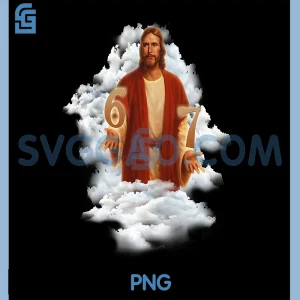 Jesus Doing 6 7 PNG, Meme Christ Six Seven Painting VBS PNG