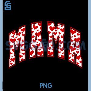 Mama Valentine PNG, Love Cute Hearts Trendy PNG