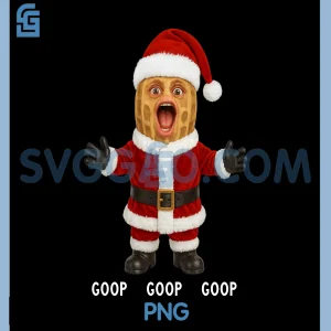 The Burnt Peanut GOOP PNG, Bungulator Santa Christmas PNG