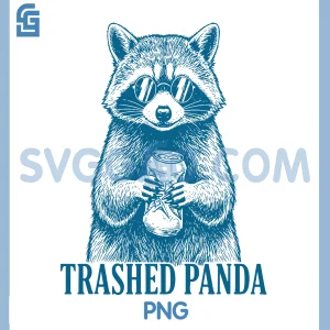 Trashed Panda PNG, Racoon Gets Drunk PNG, Raccoon Meme Vintage PNG