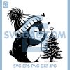 Christmas Penguin Beanie SVG, Cute Winter Tree Art Print SVG