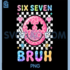 67 Meme Happy Face PNG, 6-7 Six Seven Bruh PNG