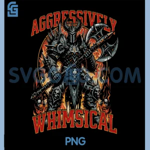 Aggressively Whimsical PNG, Dark Fantasy Warrior Battle Design PNG