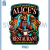 Alices Restaurant PNG, Colorful Graphic PNG