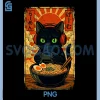 Kawaii Cat Gamer PNG, Funny Graphic Gaming Cat PNG