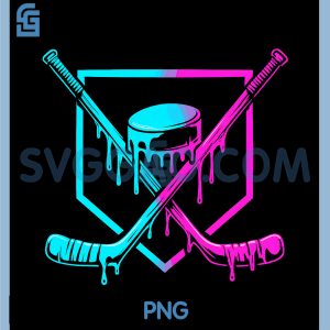 Hockey Drip Ice Cream PNG, Drip Hockey PNG