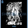 Abstract Horse Art PNG, Black White Paint Splatter Horse PNG