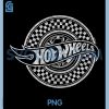 Hot Wheels PNG, Checked Circle Logo PNG