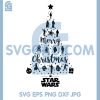 Star Wars Christmas Tree SVG, Disney Movie StarWars SVG, Logo Xmas SVG
