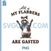 All of My Flabbers Are Gasted PNG, Funny Raccoon PNG