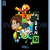 Ben 10 Alien Power PNG, Cartoon Hero Street Vibe PNG