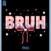 Bruh Groovy PNG, Funny Valentine Red Plaid PNG, Saying Bro Greeting PNG