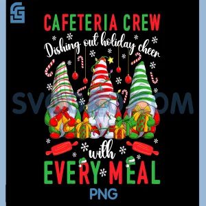 Cafeteria Crew PNG, Christmas Lunch Lady Squad PNG, Xmas Party PNG