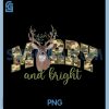 Merry And Bright Camo Deer PNG, Hunting Christmas Outdoor PNG 2 Merry And Bright Camo Deer PNG, Hunting Christmas Outdoor PNG
