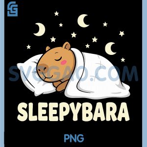 Capybara Sleep PNG, Funny Sleepybara PNG