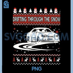 Drifting Through The Snow PNG, Ugly Christmas PNG