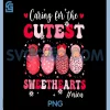 Caring for The Cutest Sweethearts PNG, NICU VDay Nurse Valentines PNG