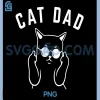 Cat Dad PNG, Life is Better with Cats PNG