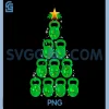 Christmas Tree Kettlebell PNG, Xmas Gym Workout PNG, Fitness Exercise PNG