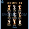 God Says I Am Kitten Cat PNG, Funny Cats Bible Verse Christian PNG
