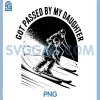 Got Passed By My Daughter PNG, Funny Skiing PNG