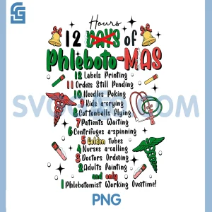 Lab Tech Phlebotomist PNG, Christmas Phlebotomy Tech Blood Tube PNG
