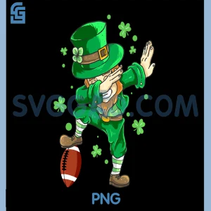 Leprechaun Football Dabbing PNG, St Patrick's Day Dabbing PNG