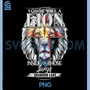 Let Your Lion Out PNG, Brandon Lake Merch Praise Jesus PNG