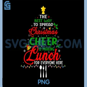 Lunch Lady Christmas Xmas PNG, School Cafeteria Lunch Lady Tree PNG