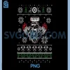 Muscle Car V8 Engine Lovers Ugly PNG, Christmas Ugly Design PNG