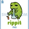 Rippit Stoner Frog Weed PNG, Marijuana Smoker, Cannabis 420 PNG