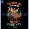 The Boys Are Back In Town PNG, Merry Christmas PNG
