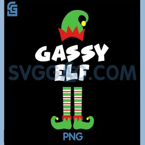 Gassy Elf PNG, Family Holiday Christmas PNG