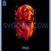 Golden Retriever Art PNG, Portrait For Dog Owners PNG