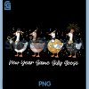 New Year Silly Goose Matching PNG, Happy New Year Crew 2026 PNG