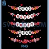 Happy Valentine XOXO V-Day PNG, Friendship Bracelets PNG