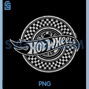 Hot Wheels PNG, Checked Circle Logo PNG