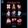 Its Okay To PNG, Valentine Mental PNG, Health Matters Awareness PNG