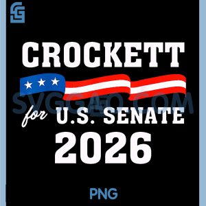 Jasmine Crockett for Texas 2026 PNG, Senate US Senator Campaign PNG