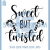Sweet But Twisted Script SVG, Funny Candy Cane Christmas Quote SVG 2 Sweet But Twisted Script SVG, Funny Candy Cane Christmas Quote SVG