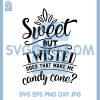 Sweet But Twisted Christmas SVG, Candy Cane Pun Holiday Design SVG 2 Sweet But Twisted Christmas SVG, Candy Cane Pun Holiday Design SVG