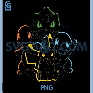 Pokémon Pikachu PNG, Charmander Bulbasaur Squirtle PNG