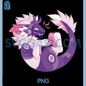 Protogen Furry Dragon PNG, Cyber Sci Fi Fandom Art PNG