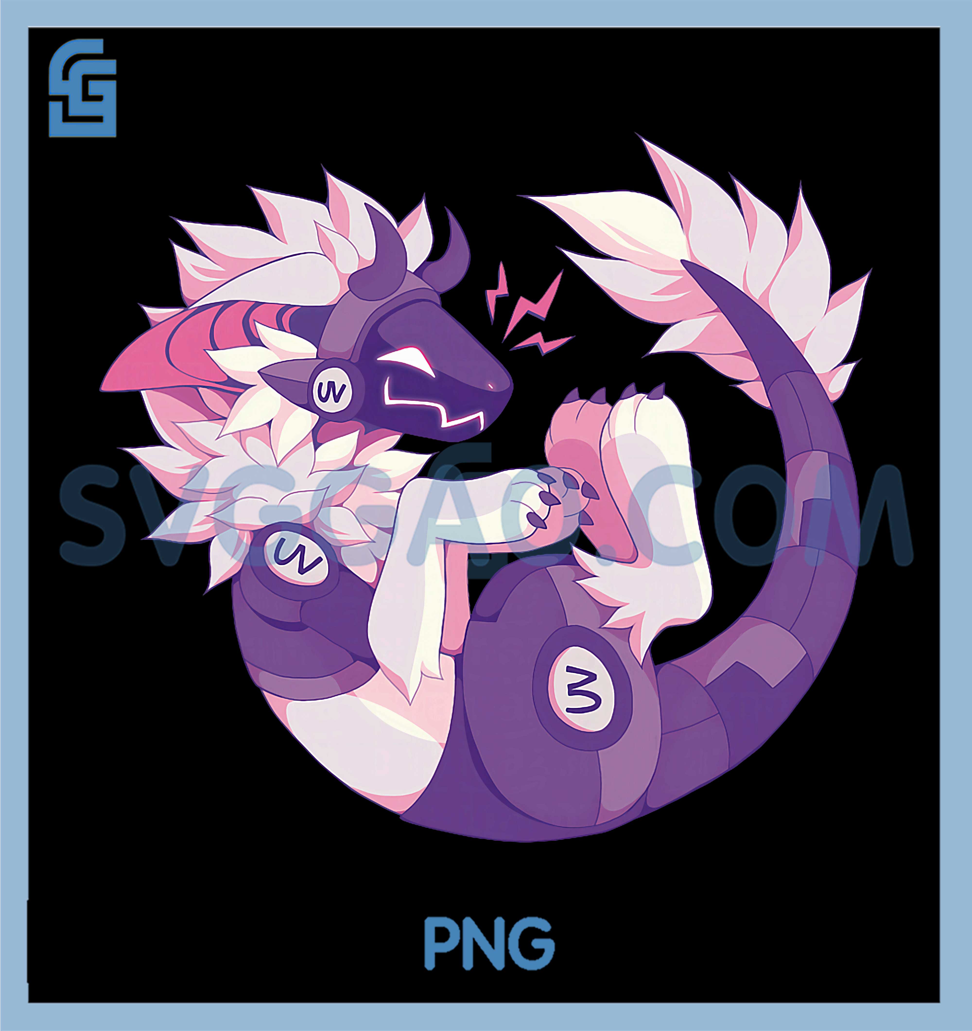 Protogen Furry Dragon PNG, Cyber Sci Fi Fandom Art PNG – SVGGAO
