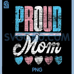 Proud Mom PNG, Transgender Flag PNG, Queer Trans LGBTQ PNG