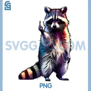 Raccoon Middle Finger PNG, Trash Panda PNG, Racoon Sarcastic Humor PNG