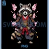 Raccoon Samurai PNG, Japanese Warrior Art PNG